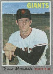 1970 Topps Baseball Cards      058      Dave Marshall